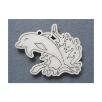 Drvene figurice Pentart - delfin 5 kom