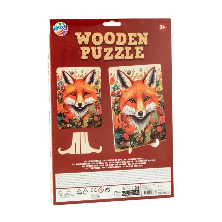 Pakovanje MOXY drvenih puzzle Fox sa 130 dijelova za slaganje