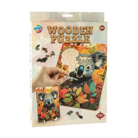 Drvene puzzle Koala MOXY sa 130 jedinstvenih dijelova u kutiji