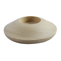 Drveni svijećnjak za čajnu svijeću Pentart - disk 3, 10x3 cm
