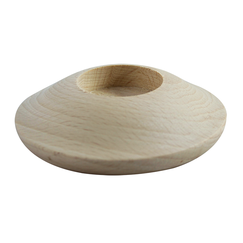 Drveni svijećnjak za čajnu svijeću Pentart - disk 3, 10x3 cm