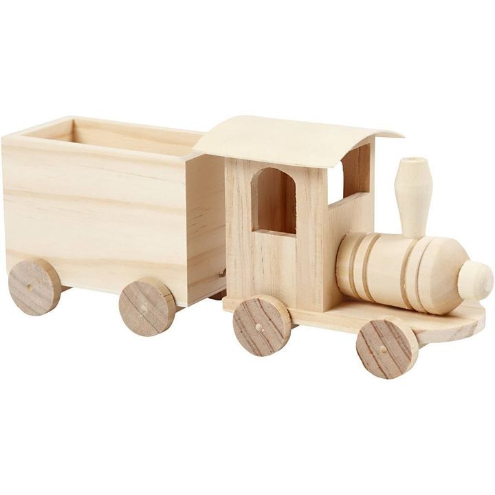 Drveni vlak za ukrašavanje 22 cm — slika 1