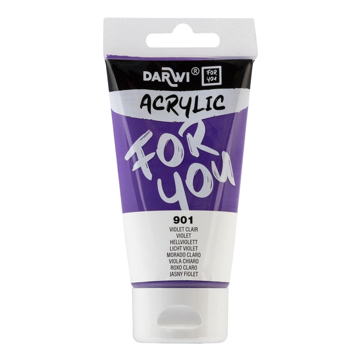 Akrilna boja DARWI Acryl 75 ml – Svijetloljubičasta