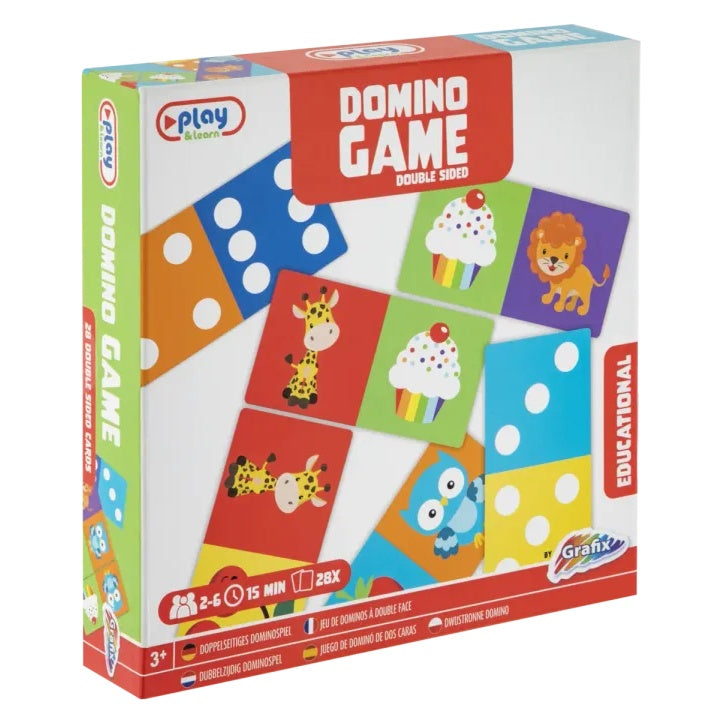Dvostrana igra Domino sa 28 edukativnih kartica u kutiji
