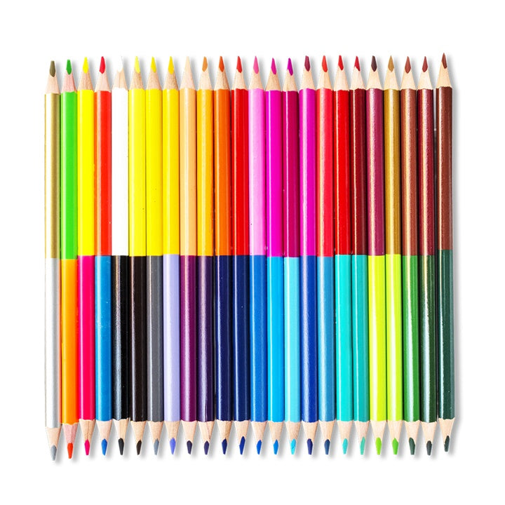 Krupni kadar Colorino dvostranih bojica koje nude 24 boje za kreativno izražavanje.