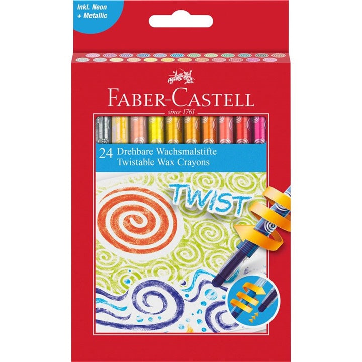 Faber Castell Twist voštane bojice na povlačenje — slika 1