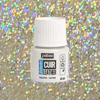 Boja za kožu Pebeo Setacolor matt/satin 45 ml – dugina glitter