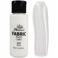 Farba na tekstil Phoenix 59 ml bijela