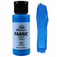 Farba na tekstil Phoenix 59 ml – jezersko plava 455