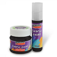 Boja za tekstil Pentart - 50 ml – crna