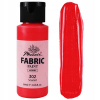 Boja za tekstil Phoenix 59 ml grimizna 302