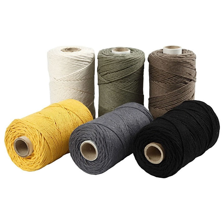 Makrame konac 2 mm x 198 m - izaberite boju – biela
