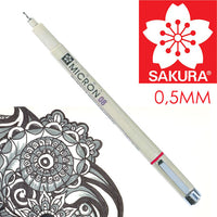 Flomaster za tehničko crtanje SAKURA Pigma Micron BLACK  / razne debljine — slika 8