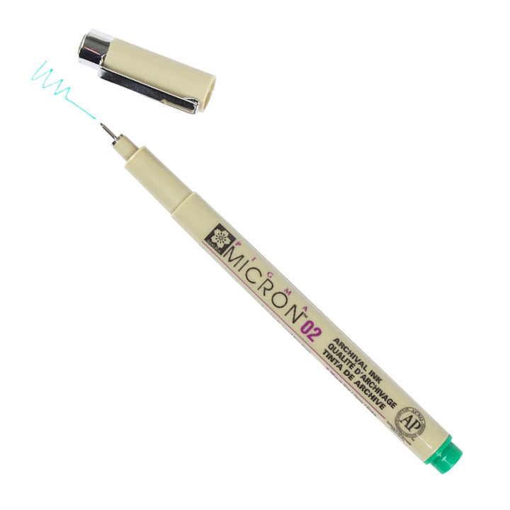 Flomaster za tehničko crtanje SAKURA Pigma Micron GREEN / izaberite debljinu