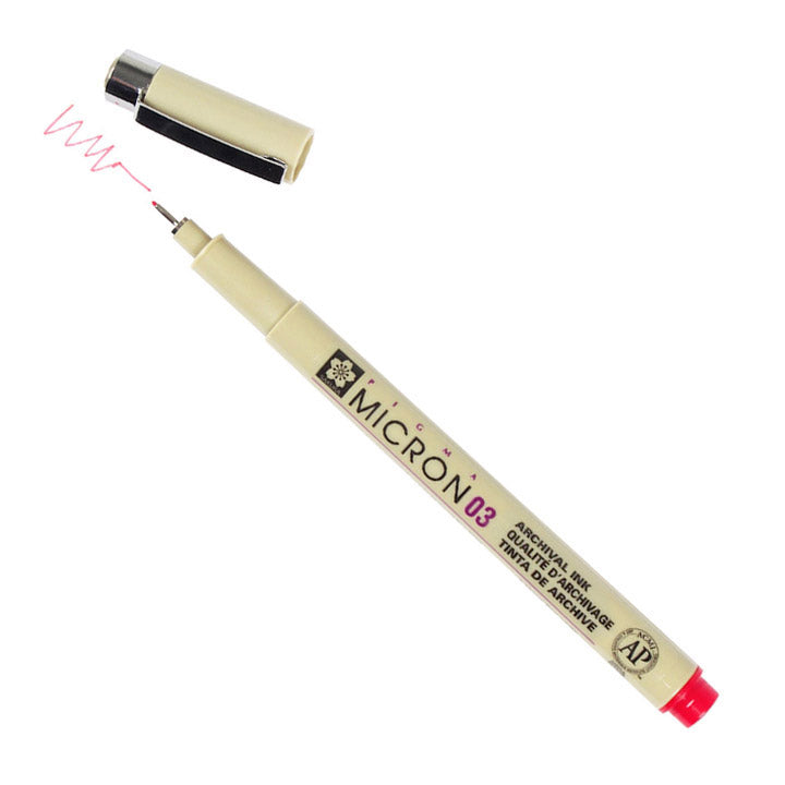 Flomaster za tehničko crtanje SAKURA Pigma Micron RED / izaberite debljinu