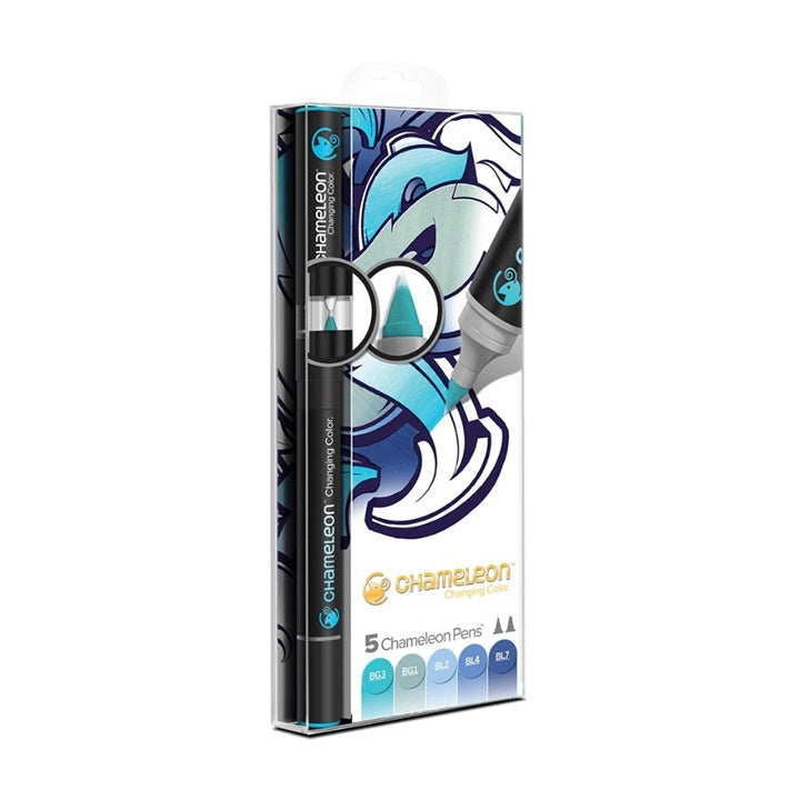 Flomasteri Chameleon Blue Tones - set od 5 kom