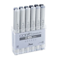 Flomasteri COPIC Sketch Cool Grey - set  12 kom