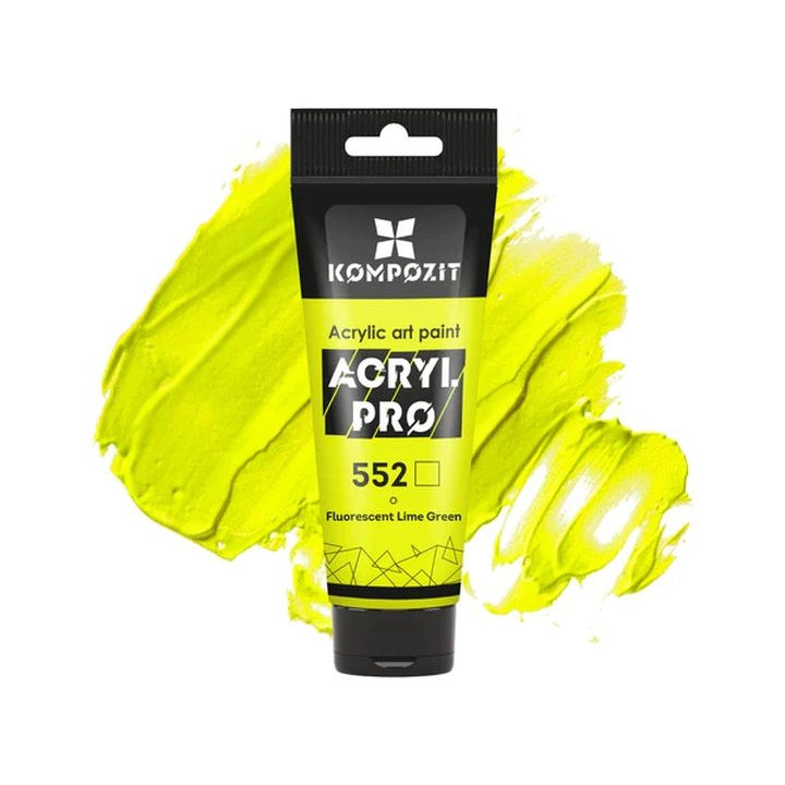Fluorescentna akrilna boja ACRYL PRO ART Kompozit 75 ml, žuta nijansa