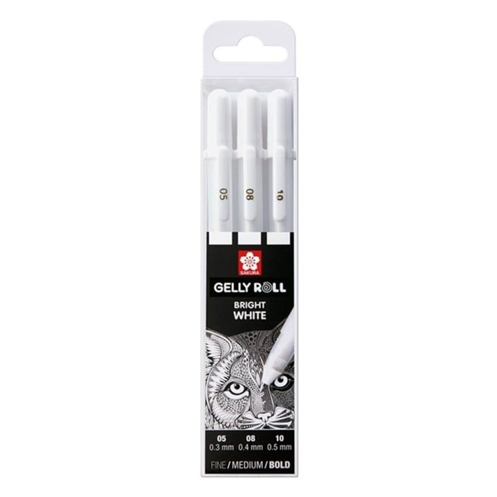 Gel olovke Sakura Gelly Roll bright white - 3 komada / izaberi varijantu — slika 1