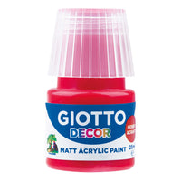 Giotto Decor matna akrilna boja 25 ml – skerletna crvena