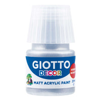 Giotto Decor matna akrilna boja 25 ml – srebrna