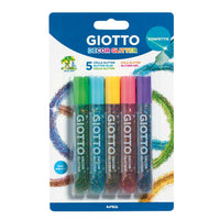GIOTTO Glitter Glue svjetlucavo ljepilo sa šljokicama 5 x 10 g