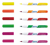 Flomasteri sa vrhom u obliku kista GIOTTO Turbo Soft Brush Fluo 6 kom