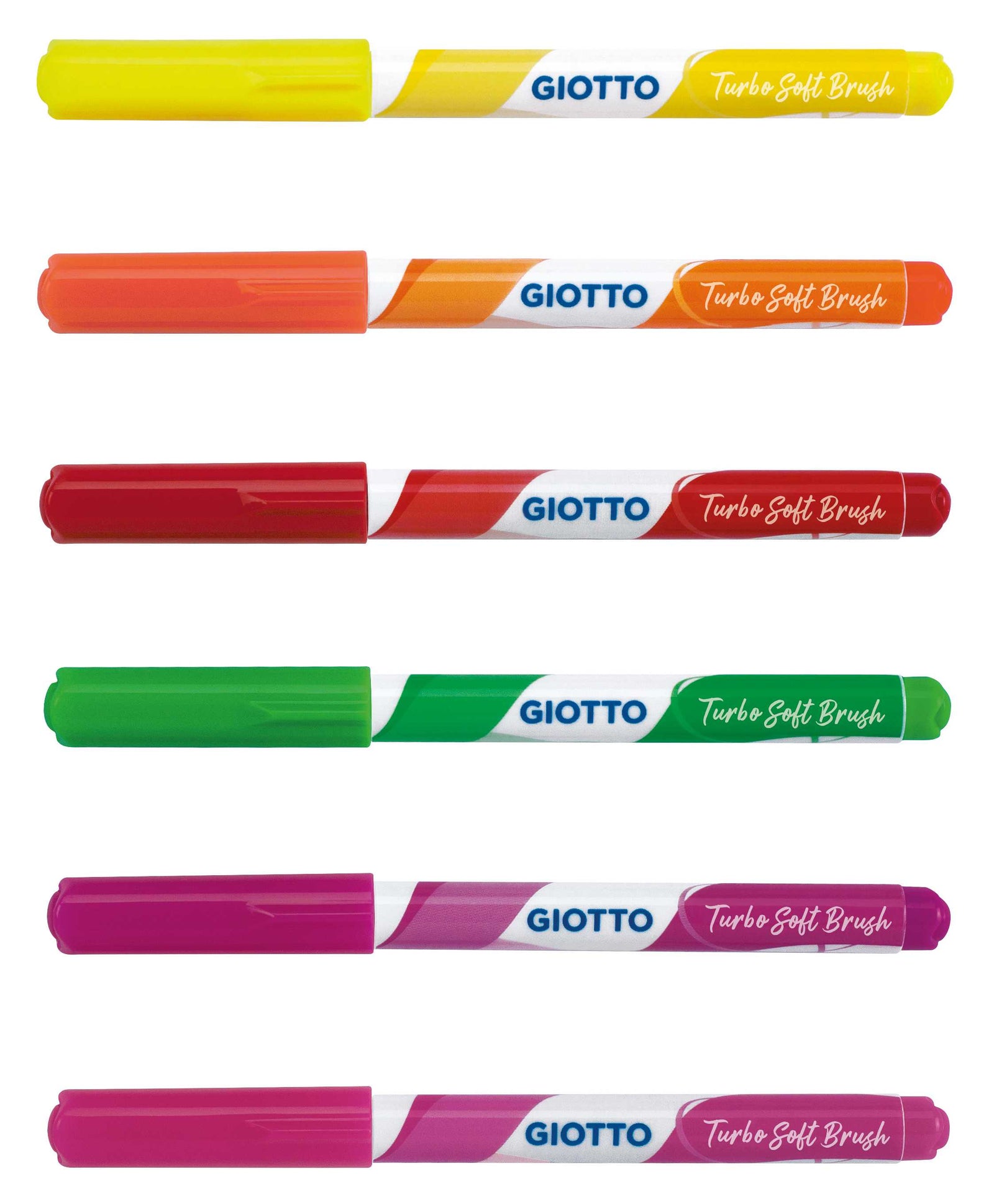 Flomasteri sa vrhom u obliku kista GIOTTO Turbo Soft Brush Fluo 6 kom