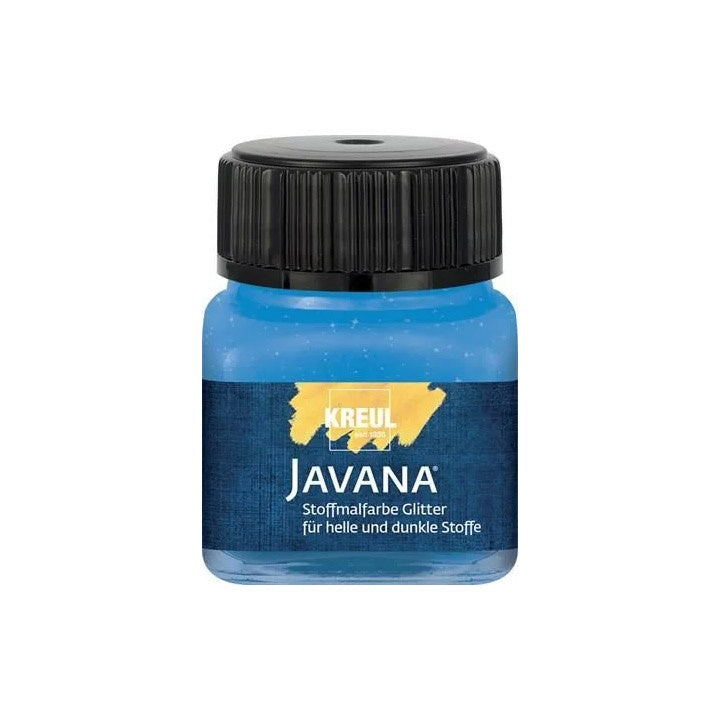 Kvalitetna Javana gliterska boja za tekstil 20 ml, pogodna za razne tehnike ukrašavanja tkanina.