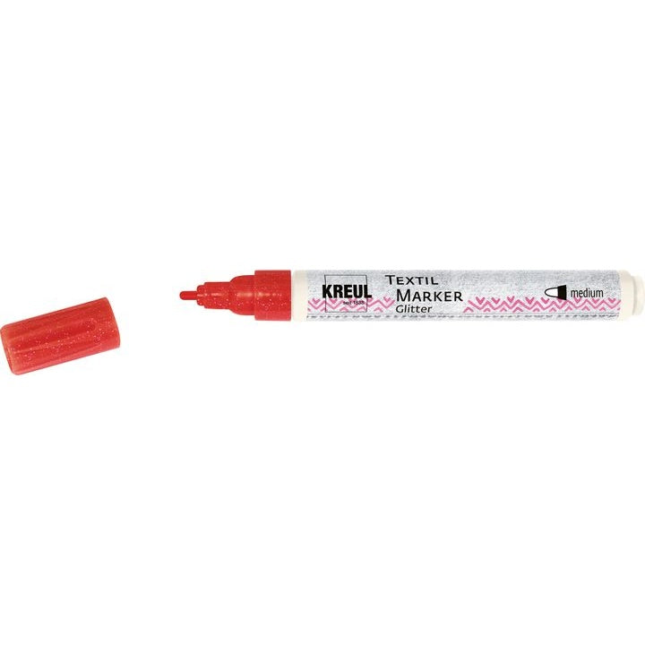Glitter markeri za tekstil Kreul medium - razne nijanse — slika 1