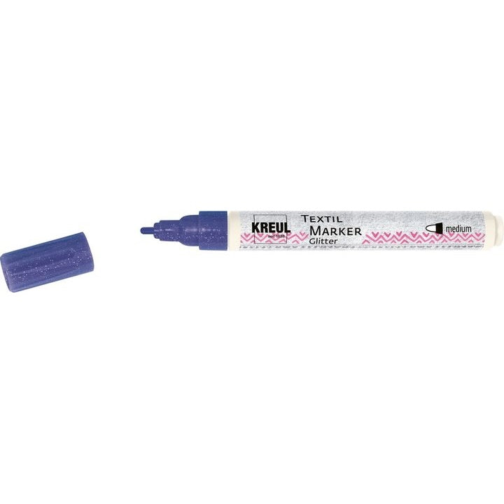 Glitter markeri za tekstil Kreul medium - razne nijanse — slika 5