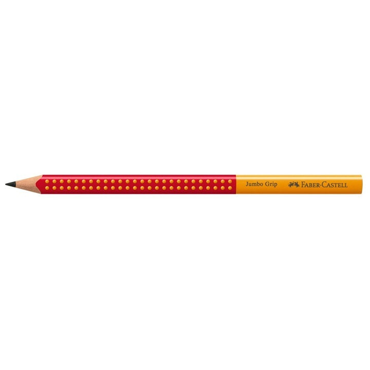 Grafitna olovka Faber-Castell Jumbo Grip - razne boje – crvena