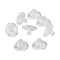 Prozirni silikonski čepići za naušnice, 10 mm, idealni za sigurno nošenje ručno rađenog nakita.