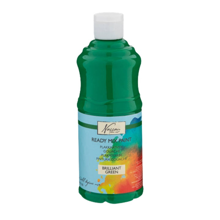 Gvaš boje Nassau - 500 ml - razne nijanse - briljant zelena
