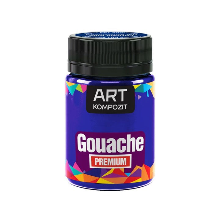 PREMIUM ART Kompozit gvaš boja 60 ml, tekstura boje na papiru
