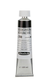 Gvaš boja Schmincke Designers Gouache 120 ml – 788 Bjelokosna crna