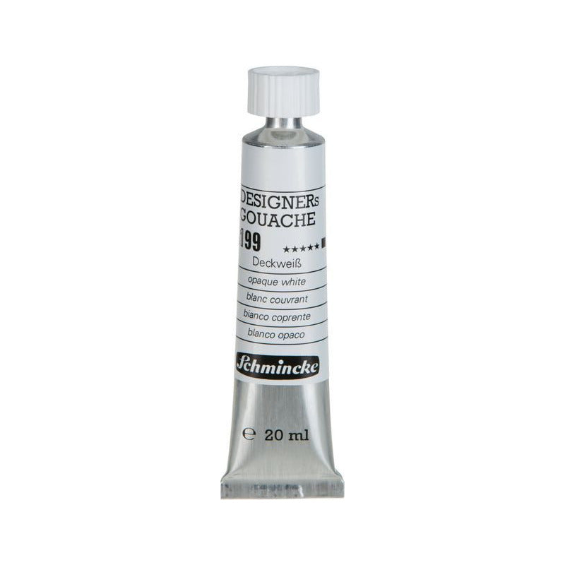 Gvaš boja Schmincke Designers Gouache 20 ml – 199 Pokrivna bijela