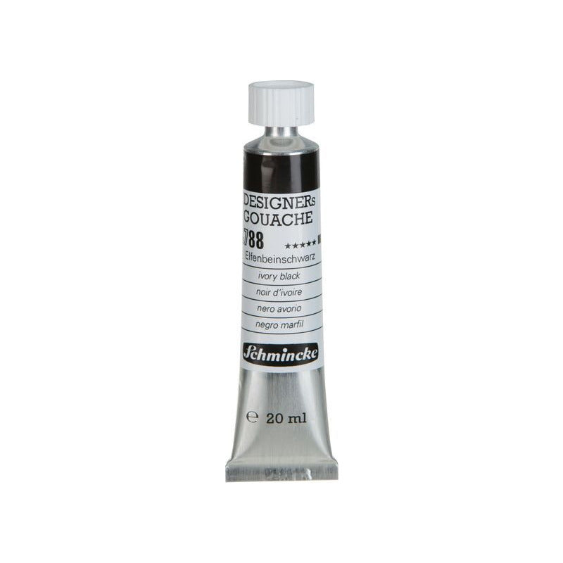 Gvaš boja Schmincke Designers Gouache 20 ml – 788 Boja slonove kosti crna