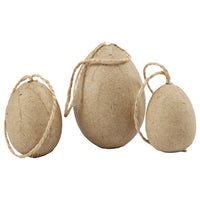 Handmade paper mache jaja s vrpcom - set