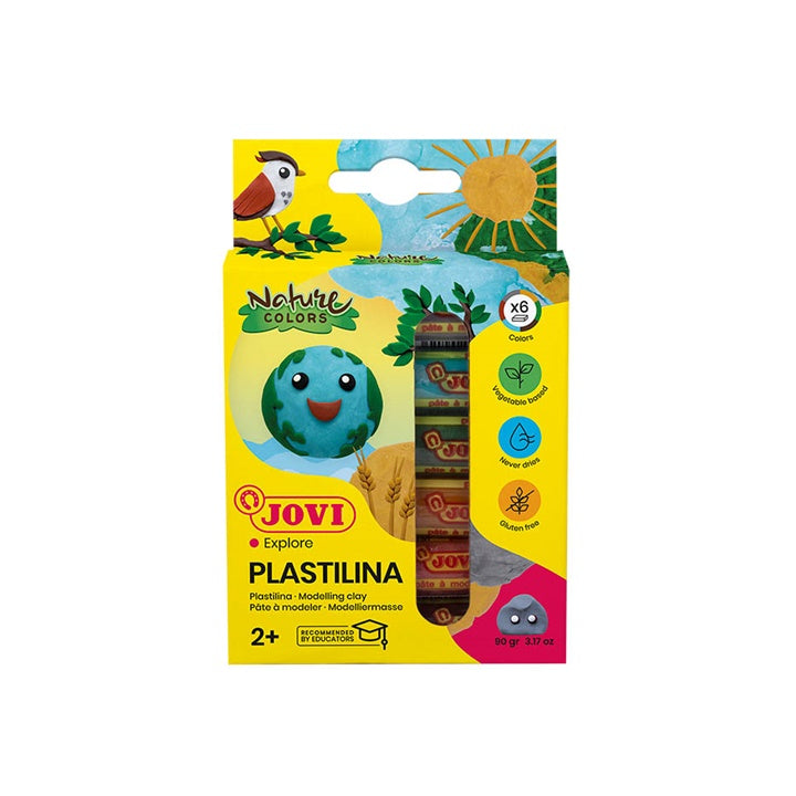 JOVI Plastelin prirodne nijanse 6 x 15 g — slika 1