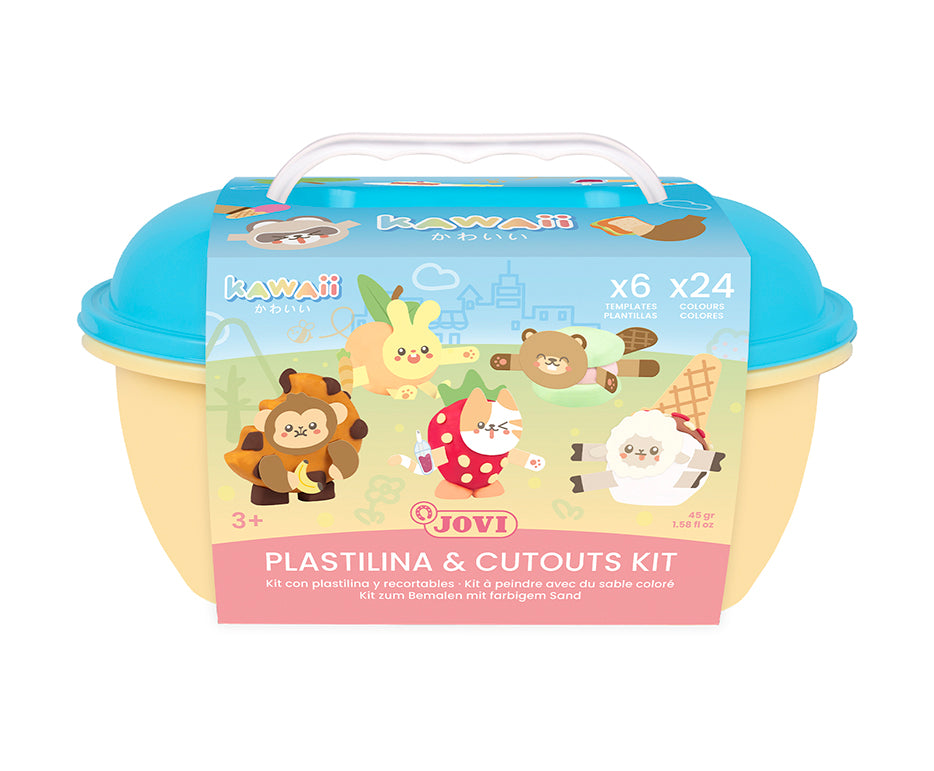 JOVI Play&Fun Kawaii prirodni plastelin u koferčiću – set sa dodacima