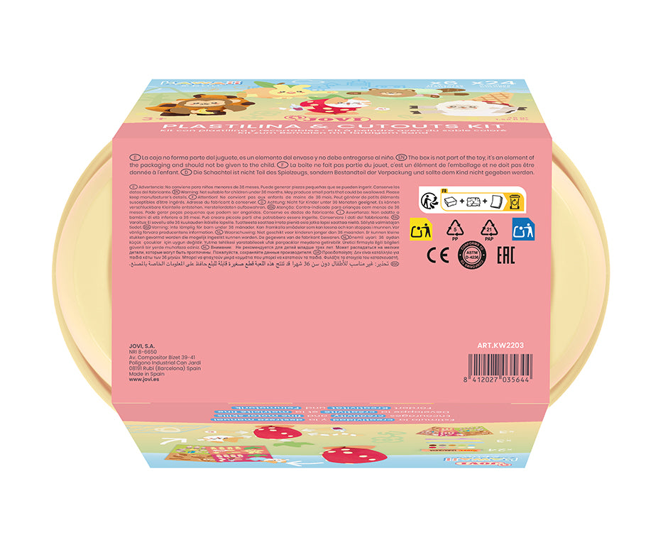 JOVI Play&Fun Kawaii prirodni plastelin u koferčiću – set sa dodacima