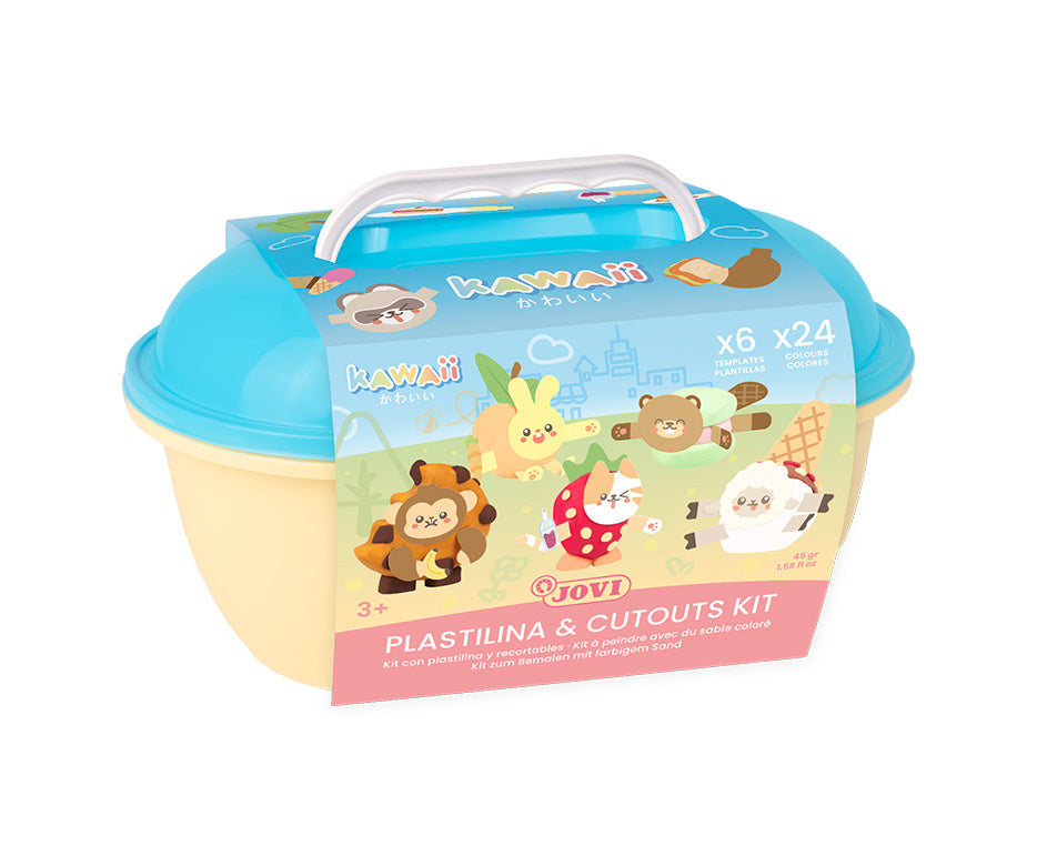 JOVI Play&Fun Kawaii prirodni plastelin u koferčiću – set sa dodacima