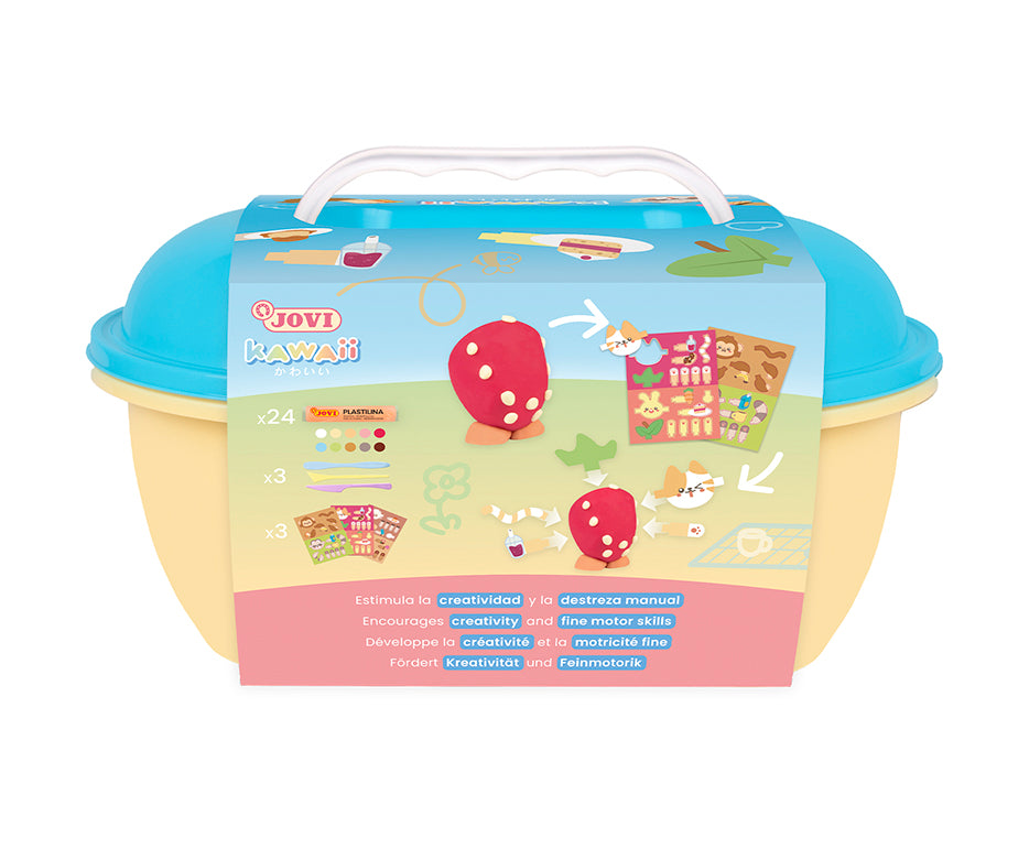 JOVI Play&Fun Kawaii prirodni plastelin u koferčiću – set sa dodacima