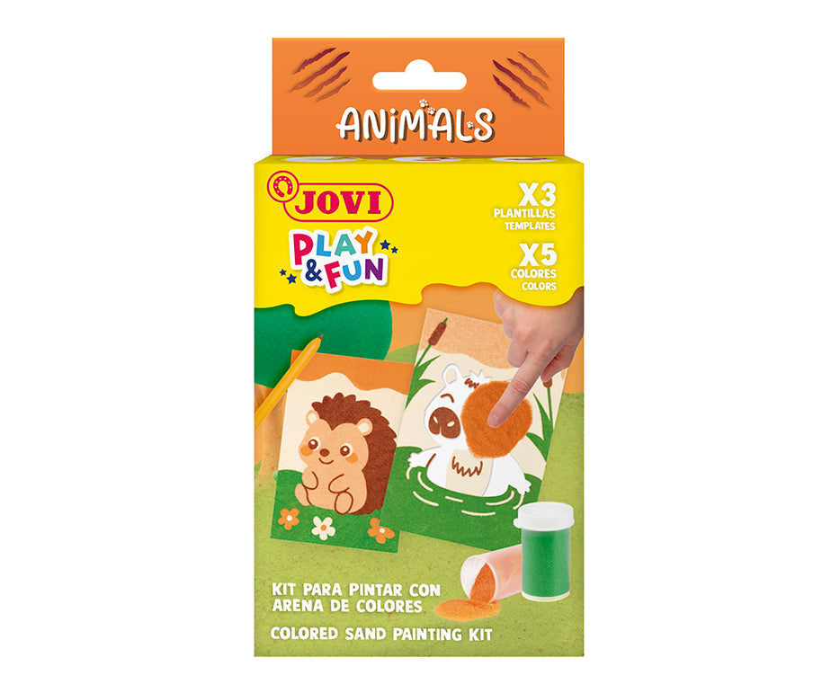 JOVI Play&Fun mini kreativni set za slikanje pijeskom – 9 dijelova