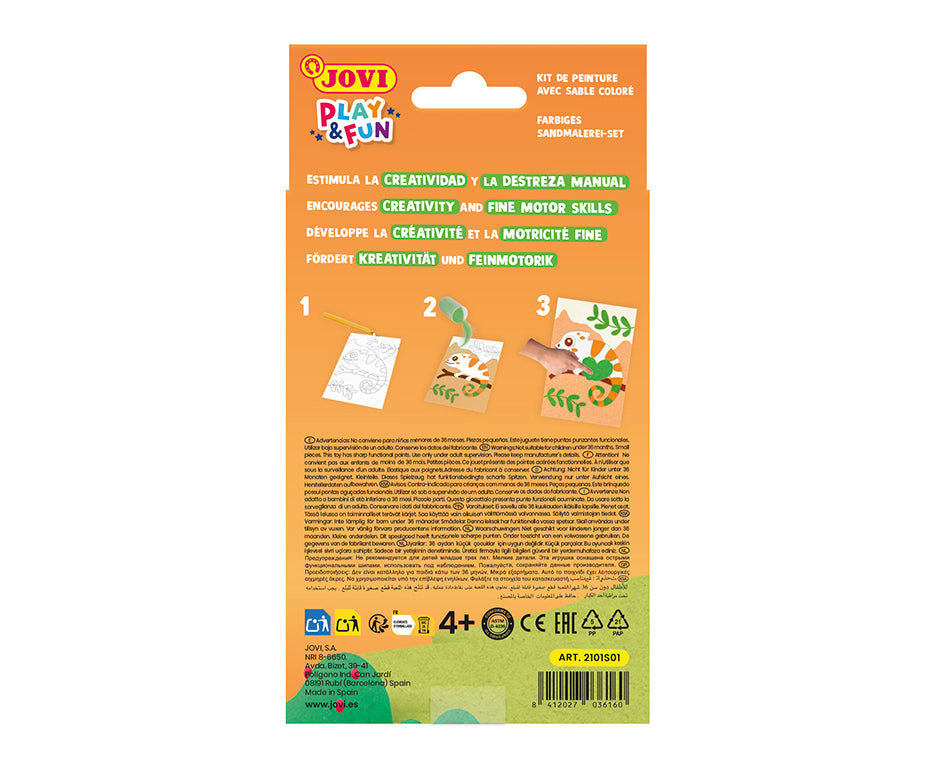 JOVI Play&Fun mini kreativni set za slikanje pijeskom – 9 dijelova