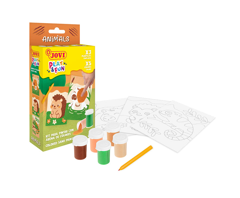 JOVI Play&Fun mini kreativni set za slikanje pijeskom – 9 dijelova