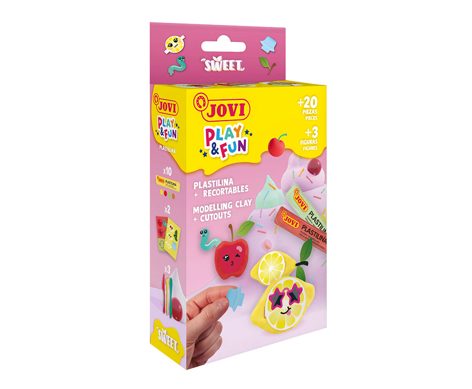 JOVI Play&Fun Mini set s prirodnim plastelinom – Slatko