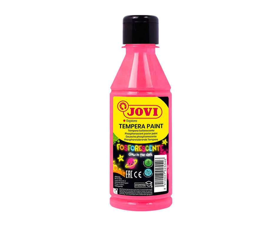 JOVI Premium neonska tempera boja 250 ml – ružičasta