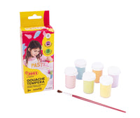 Pastelne tempera boje JOVI Premium 6 x 15 ml s kistom